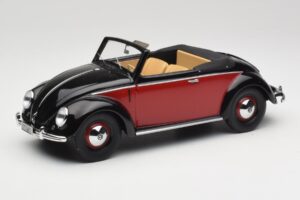 Volkswagen Beetle Hebmuller Cabriolet Noir & Rouge Minichamps 1:18 107054230 Résine