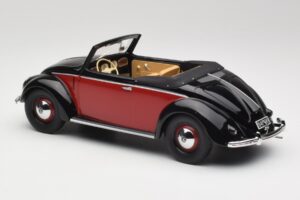 Volkswagen Beetle Hebmuller Cabriolet Noir & Rouge Minichamps 1:18 107054230 Résine — image 5 sur 6