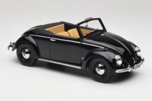Volkswagen Beetle Type 1 Hebmuller Cabriolet Noir Minichamps 1:18 107054232 Métal Moulé — image 4 sur 6