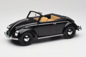 Volkswagen Beetle Type 1 Hebmuller Cabriolet Noir Minichamps 1:18 107054232 Métal Moulé