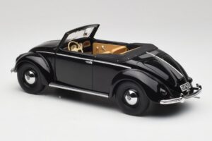 Volkswagen Beetle Type 1 Hebmuller Cabriolet Noir Minichamps 1:18 107054232 Métal Moulé — image 5 sur 6