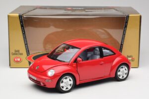 Volkswagen New Beetle Rouge Bburago 1:18 3342 Métal Moulé — image 8 sur 8