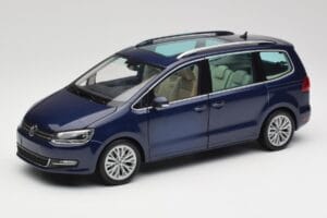Volkswagen Sharan 7N Shadow Bleu Métallique Minichamps 1:18 110051100 Métal Moulé