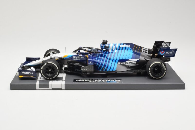 Williams Racing Mercedes FW43B #63 G. Russell Saudi Arabian GP 2021 Minichamps 1:18 117212263 Métal Moulé