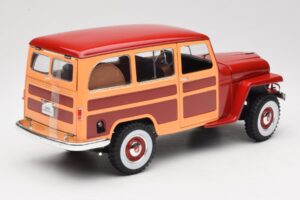 Willys Jeep Station Wagon Rouge Road Signature 1:18 92858 Métal Moulé — image 3 sur 8
