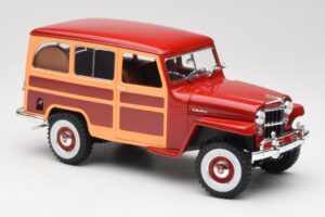 Willys Jeep Station Wagon Rouge Road Signature 1:18 92858 Métal Moulé — image 6 sur 8