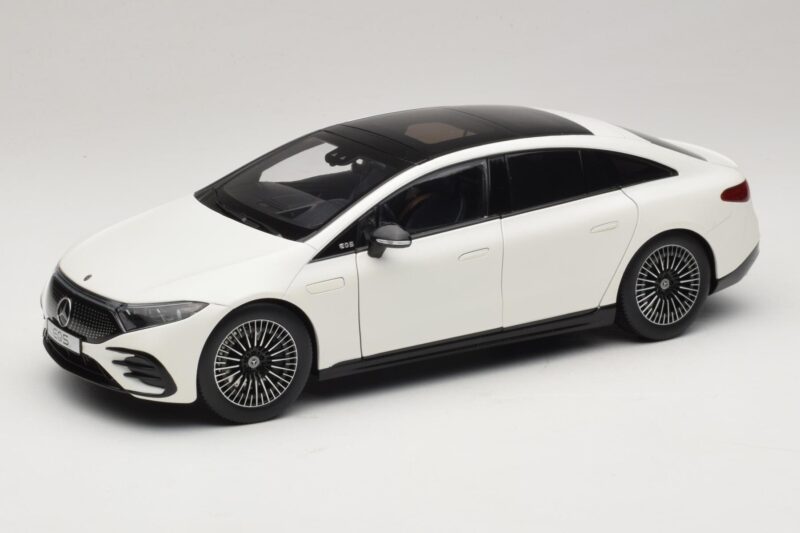 Mercedes EQS V297 Manufaktur Opalite White NZG 1:18 B66961049 Métal Moulé