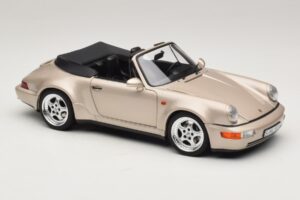 Porsche 911 964 Turbo Look Cabriolet Zermatt Silver Norev 1:18 187140 Métal Moulé — image 6 sur 8