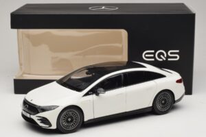 Mercedes EQS V297 Manufaktur Opalite White NZG 1:18 B66961049 Métal Moulé — image 8 sur 8
