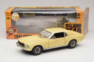 Ford Mustang Coupe Jaune The Walking Dead Greenlight 1:18 12958 Métal Moulé — image 8 sur 8