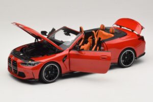 BMW M4 G83 Cabriolet Red Metallic Minichamps 1:18 110021030 Métal Moulé — image 2 sur 8
