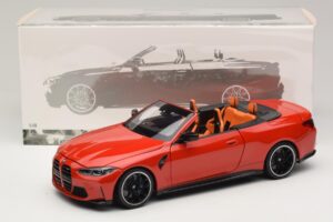 BMW M4 G83 Cabriolet Red Metallic Minichamps 1:18 110021030 Métal Moulé — image 8 sur 8