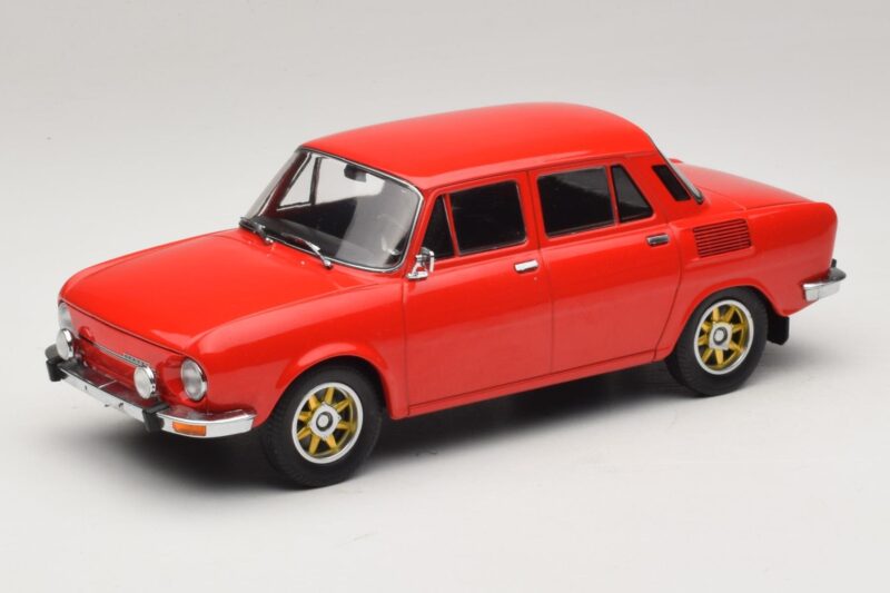Skoda 100 Rouge Jantes Dorées MCG 1:18 MCG18784 Métal Moulé