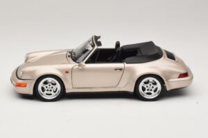 Porsche 911 964 Turbo Look Cabriolet Zermatt Silver Norev 1:18 187140 Métal Moulé — image 4 sur 8