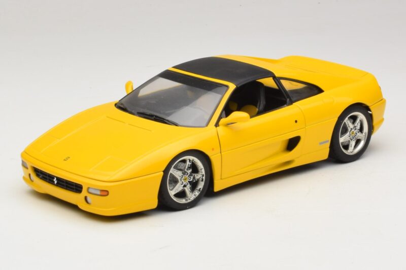Ferrari F355 Spider Jaune avec Toit Noir UT Models 1:18 180074030-P4 Métal Moulé
