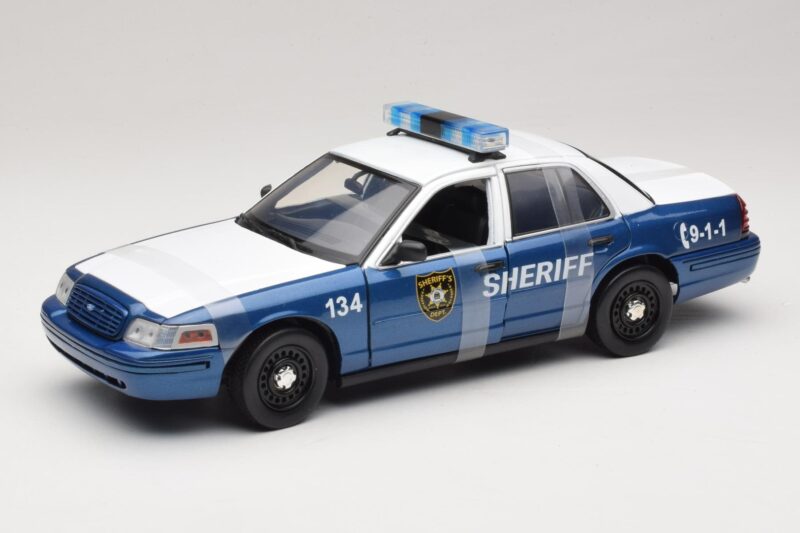 Ford Crown Victoria Police Interceptor The Walking Dead Greenlight 1:18 12957 Métal Moulé