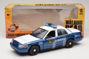Ford Crown Victoria Police Interceptor The Walking Dead Greenlight 1:18 12957 Métal Moulé — image 6 sur 6