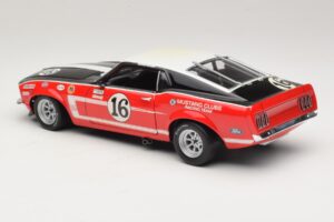 Ford Mustang Boss 302 #16 Bud Moore Engineering G. Follmer Trans-Am 1969 OEM 1:18 FORD006 Métal Moulé — image 7 sur 8