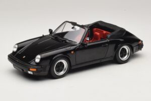 Porsche 911 3.2 Carrera Cabriolet Noir Minichamps 1:18 100063035 Métal Moulé