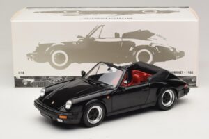 Porsche 911 3.2 Carrera Cabriolet Noir Minichamps 1:18 100063035 Métal Moulé — image 8 sur 8