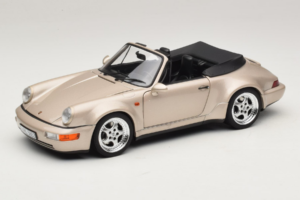 Porsche 911 964 Turbo Look Cabriolet Zermatt Silver Norev 1:18 187140 Métal Moulé