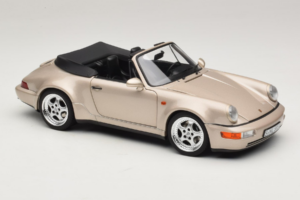 Porsche 911 964 Turbo Look Cabriolet Zermatt Silver Norev 1:18 187140 Métal Moulé — image 6 sur 8