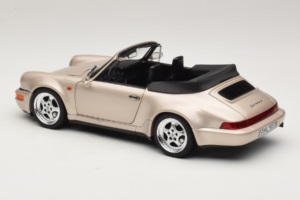 Porsche 911 964 Turbo Look Cabriolet Zermatt Silver Norev 1:18 187140 Métal Moulé — image 7 sur 8