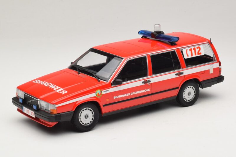 Volvo 740 GL Break Brandweer Grobbendonk Minichamps 1:18 155171795 Métal Moulé