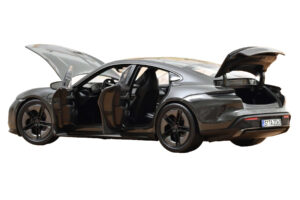 Porsche Taycan Turbo S Slate Grey Neo Norev 1:18 187654 Métal Moulé — image 2 sur 5