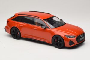 Audi RS6 C8 Avant Orange Métallisé Minichamps 1:18 155018012 Métal Moulé — image 4 sur 6
