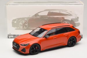 Audi RS6 C8 Avant Orange Métallisé Minichamps 1:18 155018012 Métal Moulé — image 6 sur 6