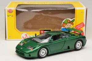 Bugatti EB110 Vert Métallisé Bburago 1:18 3003 Métal Moulé — image 8 sur 8