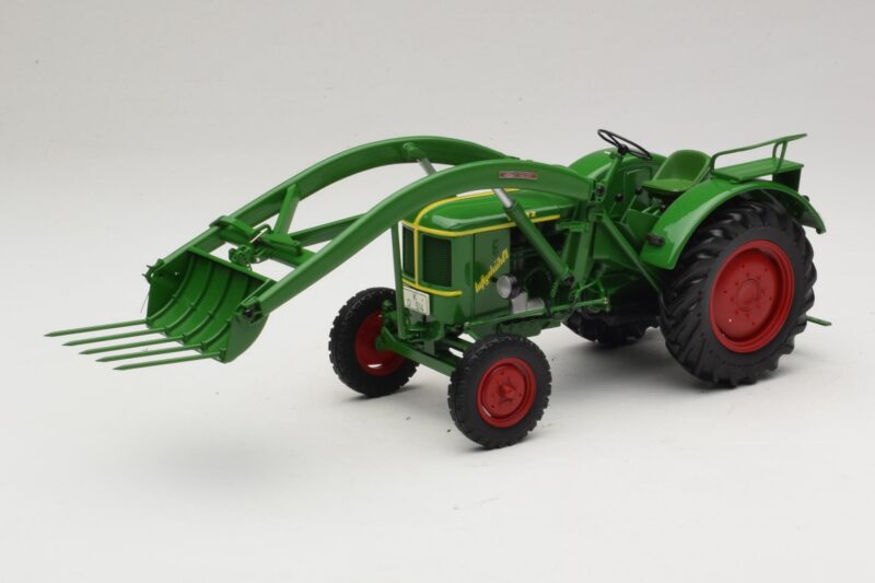 Deutz F2L 514 Tracteur Chargeuse Frontale Vert Minichamps 1:18 109144071 Métal Moulé
