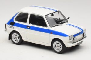 Fiat 126 Castrol Livery Blanc Bleu MCG 1:18 MCG18666 Métal Moulé — image 4 sur 6