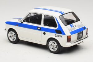 Fiat 126 Castrol Livery Blanc Bleu MCG 1:18 MCG18666 Métal Moulé — image 5 sur 6