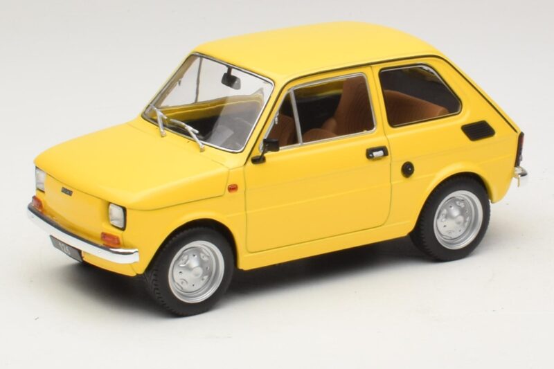 Fiat 126 Jaune MCG 1:18 MCG18667 Métal Moulé