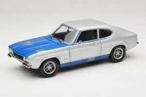 Ford Capri RS2600 Mk1 Silver Blue Minichamps 1:18 150089072 Métal Moulé