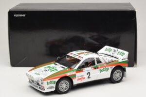 Lancia 037 #2 A. Bettega / M. Perissinot Rally San Marino 1984 Kyosho 1:18 08306F Métal Moulé — image 8 sur 8