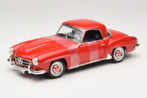 Mercedes 190 SL W121 Coupé Rouge ERTL 1:18 7465 Métal Moulé