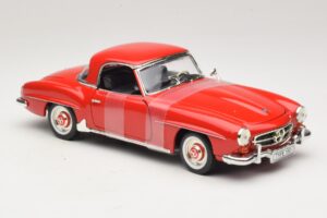 Mercedes 190 SL W121 Coupé Rouge ERTL 1:18 7465 Métal Moulé — image 4 sur 6