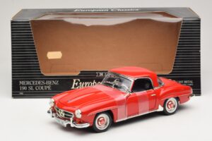 Mercedes 190 SL W121 Coupé Rouge ERTL 1:18 7465 Métal Moulé — image 6 sur 6