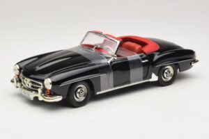 Mercedes 190 SL W121 Roadster Noir ERTL 1:18 7464 Métal Moulé