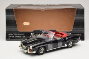 Mercedes 190 SL W121 Roadster Noir ERTL 1:18 7464 Métal Moulé — image 6 sur 6