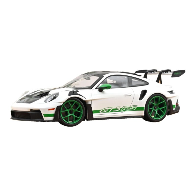 Porsche 911 992 GT3 RS Tribute to Carrera RS Blanc Python Green Norev 1:12 127535 Métal Moulé