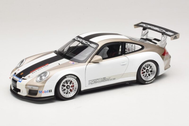 Porsche 911 997 GT3 Cup Blanc Avec Bandes 2008 Minichamps 1:18 WAP0210130C Métal Moulé