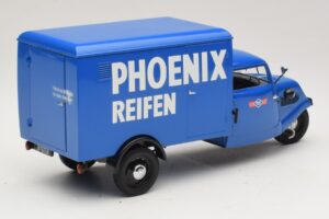 Tempo Hanseat Fourgon Tricycle Phoenix Blue Minichamps 1:18 180099040 Métal Moulé — image 2 sur 6