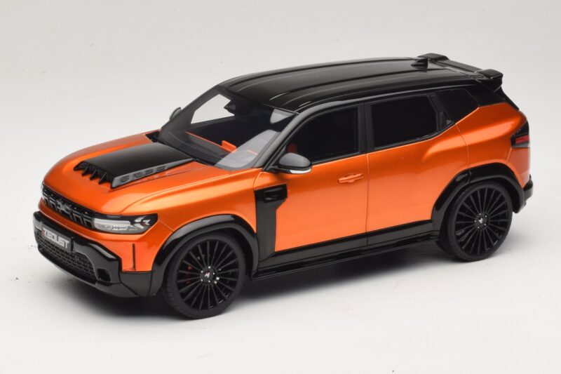 Dacia Duster Mk3 Redust Sport 4x2 Hybrid Metallic Orange Otto 1:18 OT1316 Résine