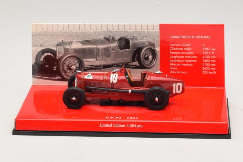 Alfa Romeo P2 #10 Rouge 1924 Minichamps 1:43 403241203 Métal Moulé