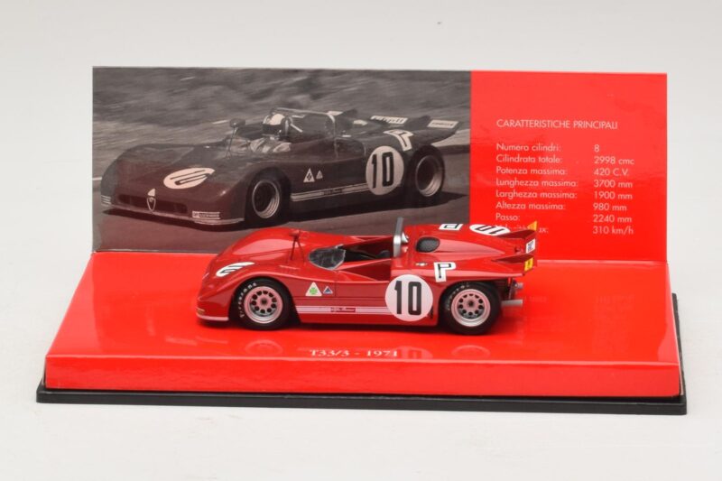 Alfa Romeo T33/3 #10 R. Stommelen / N. Galli ADAC 1000km Nurburgring 1971 Minichamps 1:43 436711210 Métal Moulé
