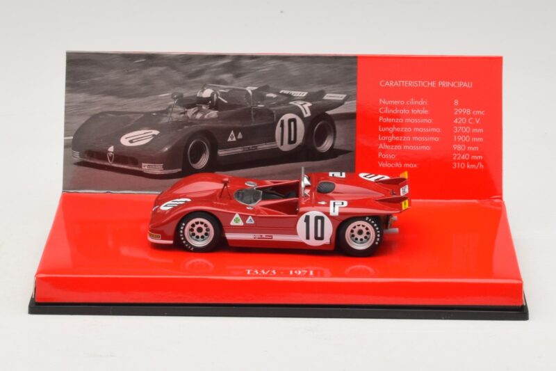 Alfa Romeo T33/3 #10 R. Stommelen / N. Galli ADAC 1000km Nurburgring 1971 Sans Boîte Extérieure Minichamps 1:43 436711210-R1 